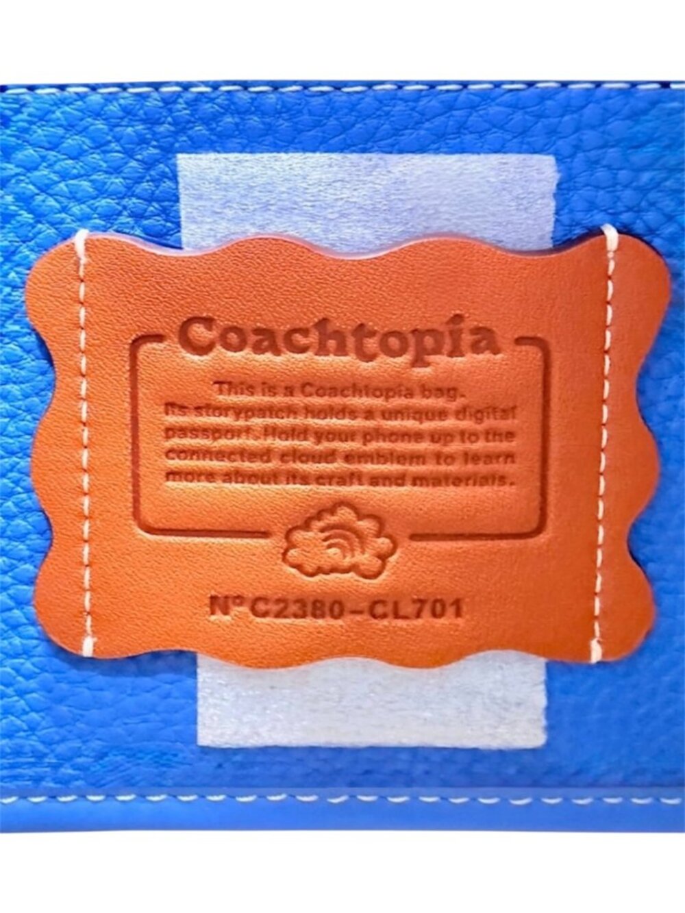 COACH Coachtopia—Ergo Bag—in Vintage Blue Coachtopia Leather*NWT* - Picture 9 of 14